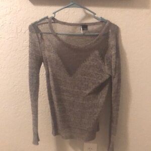 Sparkle and Fade Sheer sweater
